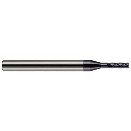 Harvey Tool 1m dia. x 0.0050 in. Radius x 0.1170 in. x 13/64 Carbide Corner Radius End Mill, 4 Flute 875239-C3